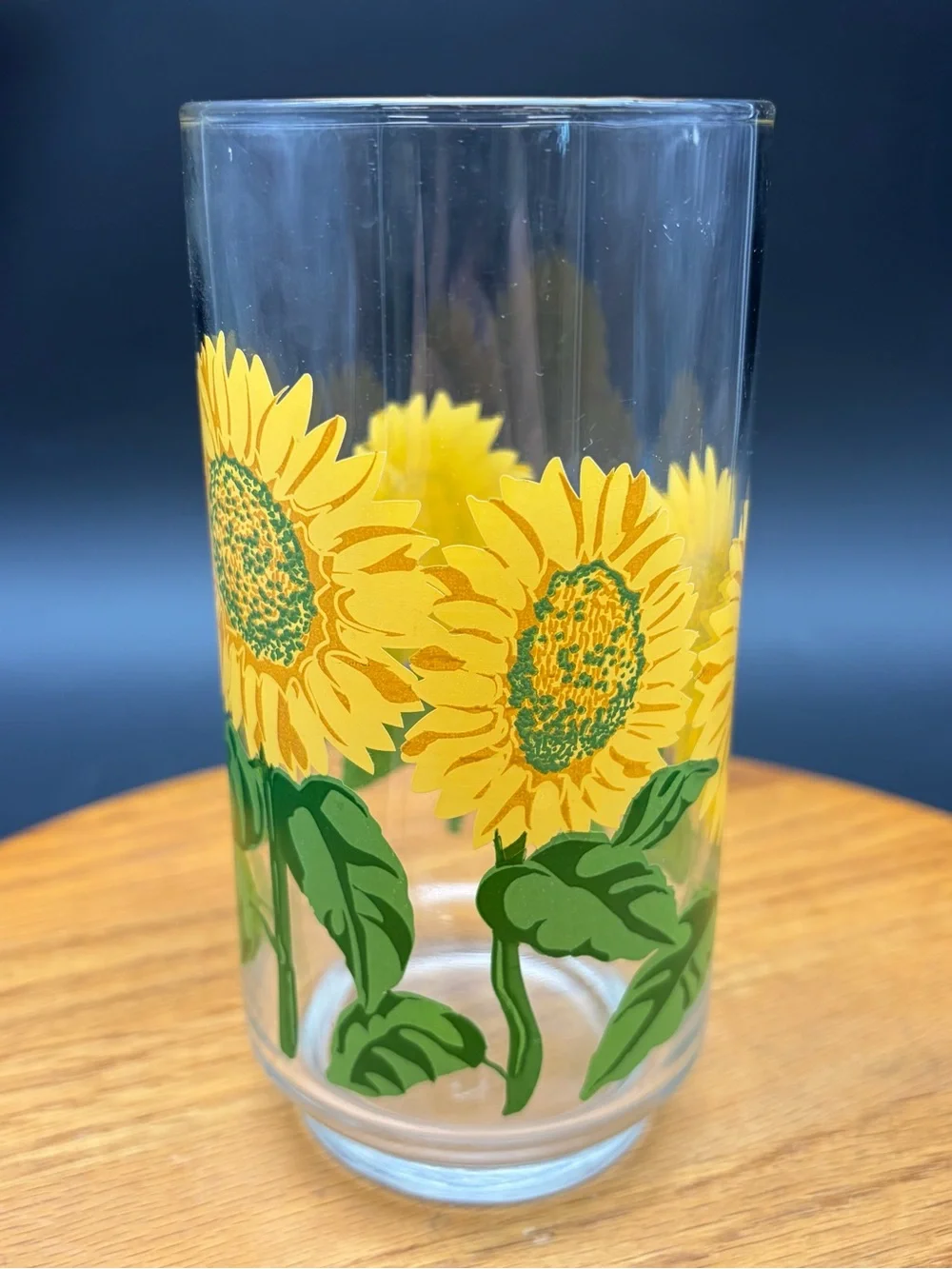 Libbey vintage sunflower